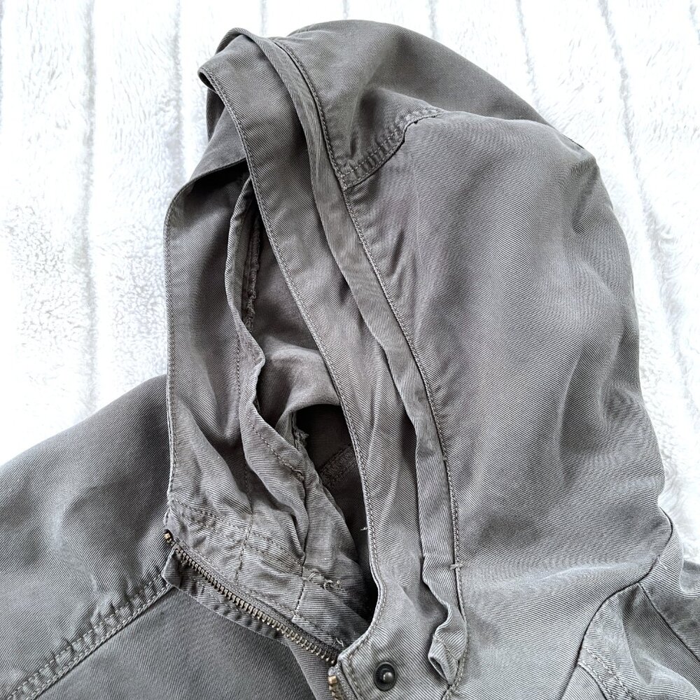 AEO American Eagle Hooded Military Jacket (Green) XS - Picture 6 of 12